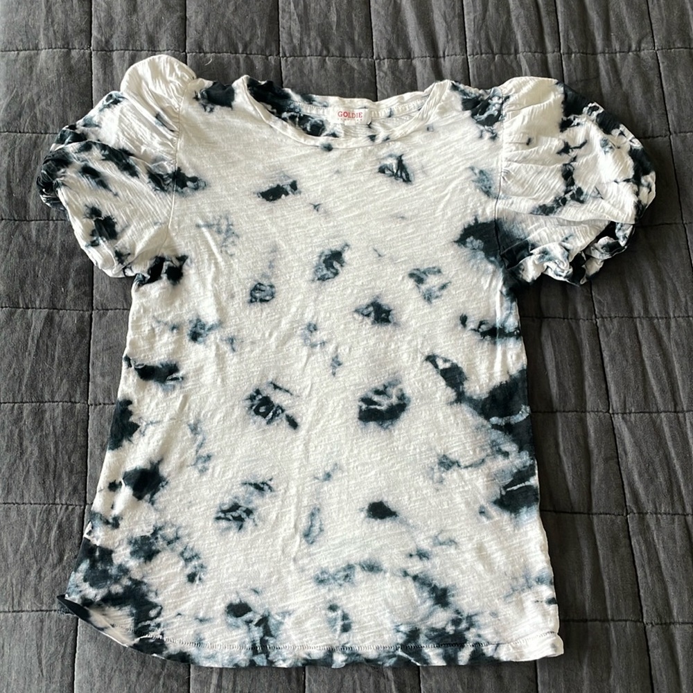 Goldie tie dye puff sleeve tee XS